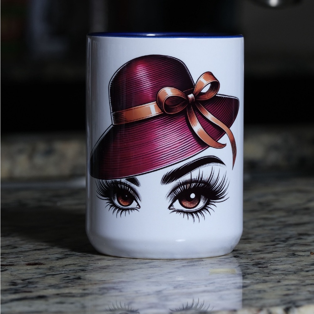 Custom Made Eyes of Allure Ceramic Mug (15 oz)